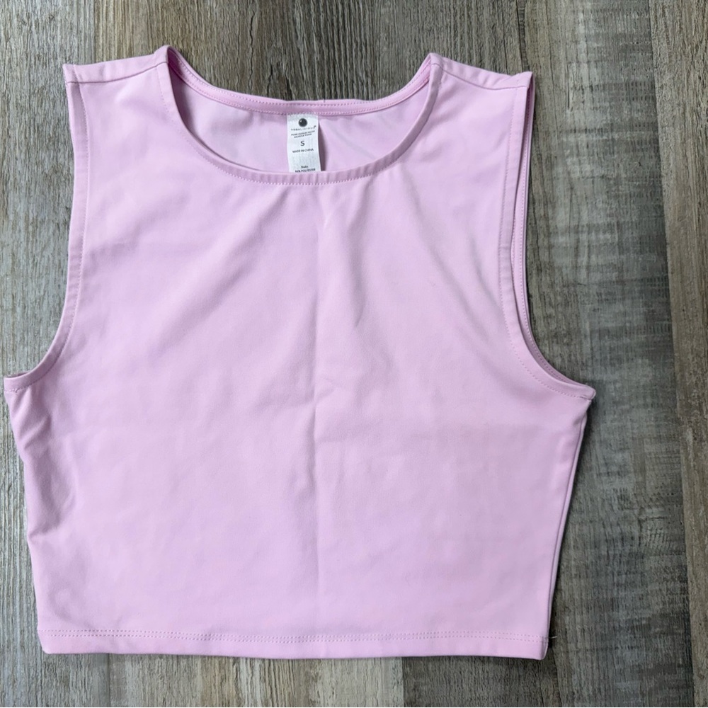 Yogalicious Pure Cloud Basic Fitted Cropped Tank … - image 4